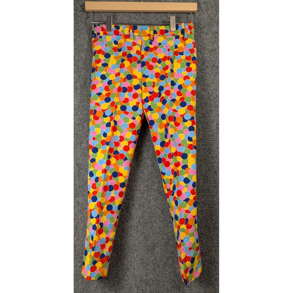 OppoSuits Confetti Print Suit Pants Multicolor Novelty Party Trousers Youth 8-9Y